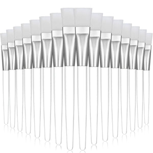 Hot Trend Vault 16-piece facial mask brush set with soft bristle skincare tools for all skin types, displayed in a neat arrangement.