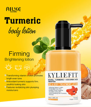 AILKE Organic Turmeric Skin Care Set by Hot Trend Vault with brightening, calming products for all skin types, clears acne and evens skin tone.