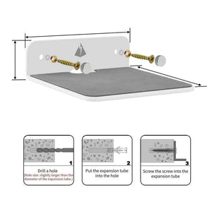 Wall Shelf Speaker Stand, Acrylic Wall Mount Display Shelf For Blue-tooth Speaker, Charging Rack Webcam, Cell Phones, Toy
