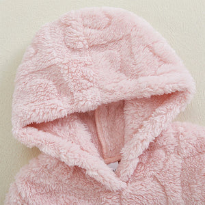 Hot Trend Vault Emmababy baby girl hooded plush sweatshirt in cozy, warm fabric with heart design, perfect for chilly days.