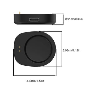 Shunmaii premium wireless charger dock adapter for Amazfit Balance and T Rex 3 smartwatches with magnetic interface, by Hot Trend Vault.