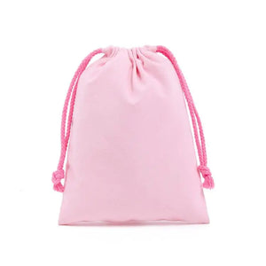 Reusable cotton produce bags with drawstrings by Hot Trend Vault, eco-friendly storage for fruits and vegetables.