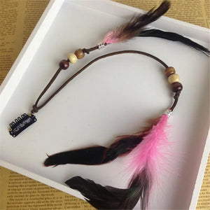 1 Pc New Women Girls Headdress Hair Ornaments BB Clip Feathers Indian Style Feather Hair Tassel Hair Piece Accessories Barrettes