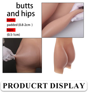 Hot Trend Vault silicone drag queen hip enhancer panties showing padded hips and buttock lift for crossdressers and cosplay.