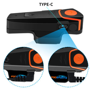 Hot Trend Vault Fodsports BTS2 Pro motorcycle helmet intercom with Bluetooth 5.0, waterproof, hands-free communication for riders
