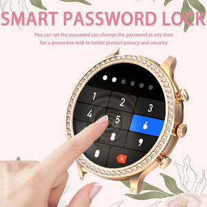 Hot Trend Vault INNOFOVO smartwatch for women displaying call screen and multiple sport modes on its colorful display.