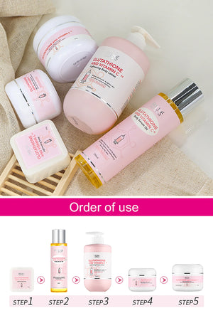 Hot Trend Vault AILKE whitening skin care set for women with organic vitamin C, brightening and hydrating radiant skin, image of product box