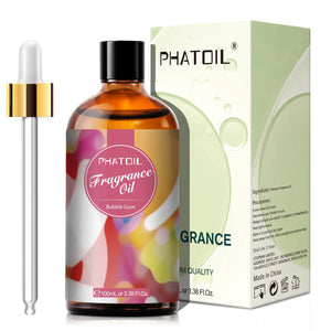Hot Trend Vault Phatoil 100ml fragrance oil for diffusers and candles, showcasing a clear bottle with a white cap for DIY crafts.