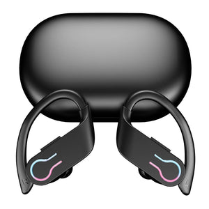 Bluetooth 5.3 Wireless Earbuds Sports Headphones with Earhooks Built-in Mic Earphones Waterproof Headphones Ear Buds for Sports