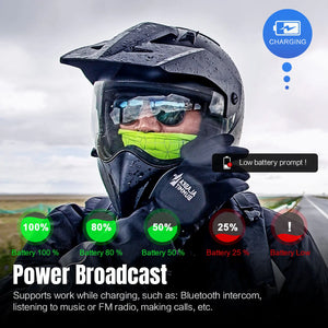 2 pcs Fodsports FX4 Pro Helmet Intercom Motorcycle Helmet Bluetooth Headset 4 Rider 1000m Interphone Intercomunicador,FM