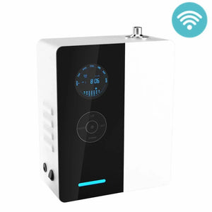 Hot Trend Vault LuxPerfume essential oil diffuser for hotels, portable ultrasonic diffuser, 300m3 scent coverage with sleek design.