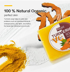 AILKE Turmeric Skin Care for acne and pore refining, unisex facial treatment with natural ingredients, in a sleek bottle.