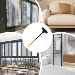 Hot Trend Vault 2-in-1 window screen cleaning squeegee and brush for easy home window maintenance, with ergonomic handle and versatile design.