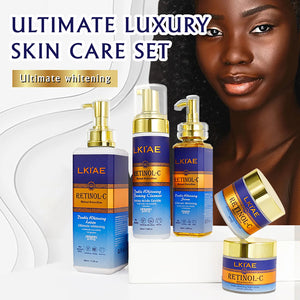 AILKE Retinol Whitening Skin Care Set by Hot Trend Vault, featuring hydrating products for adult skin brightening and rejuvenation.