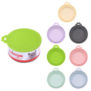 Reusable silicone pet can lid by Hot Trend Vault, BPA-free, durable, fits dog food cans to keep food fresh and secure.