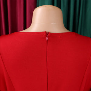 Elegant Dresses for Women 2026 New O Neck Short Sleeve Belt Waisted Pleated Mid Calf Fashion Ladies Birthday Party Dinner Dress