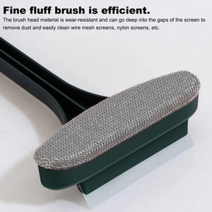 Hot Trend Vault 2-in-1 window screen cleaning squeegee brush for homeowners, with dual-purpose design for easy window and screen cleaning.