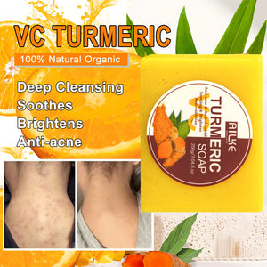 Hot Trend Vault AILKE Organic Turmeric Skin Care Set with brightening, toning, and acne-clearing effects for all skin types.