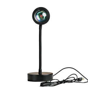 LED Sunset Lamp Nightlights USB Projector Birthday Party Decoration Mood Lights For Bedroom Living Room Wall Photography