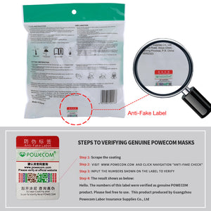Hot Trend Vault POWECOM KN95 face masks 10-pack for adults, CE GB2626 certified, premium non-disposable protective masks