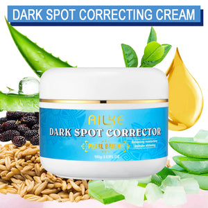 Hydrating AILKE Whitening Skin Care for women with dark spots, featuring a sleek bottle and fresh, glowing skin.