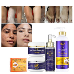 AILKE Glutathione whitening skin care for women, featuring moisturizing formula for all skin types, promotes even skin tone.