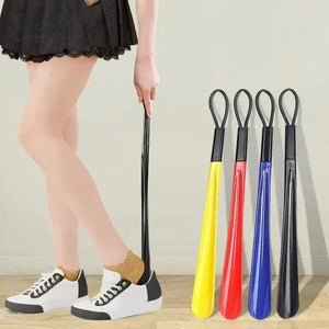 Hot Trend Vault plastic extra long flexible shoe horn for pregnant women, durable, easy to use, no bend, helps with effortless shoe wearing.