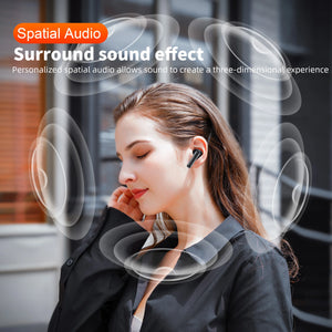 Hot Trend Vault QERE E50 wireless Bluetooth headphones with touch display, 13mm drivers, ENC mics, and 28-hour battery for music lovers.