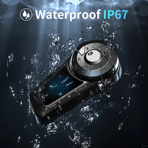 2pcs Fodsports FX-S Motorcycle Intercom Wireless Bluetooth Helmet Headset,1000M,BT5.4