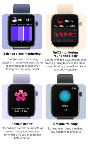 Hot Trend Vault COLMI P71 smartwatch with voice calling and health monitoring features, unisex design, shown in a sleek black model.