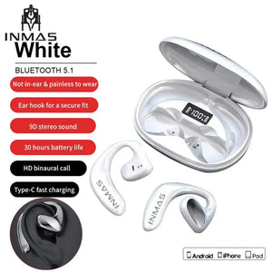 For Xiaomi 5.1 Air Conduction Bluetooth Headphones Noise Reduction Sports Waterproof Wireless Earphones Ear Hooks Headsets INMAS