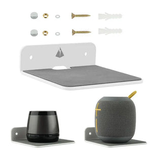 Wall Shelf Speaker Stand, Acrylic Wall Mount Display Shelf For Blue-tooth Speaker, Charging Rack Webcam, Cell Phones, Toy