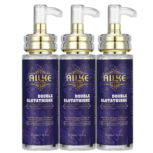 AILKE Glutathione 5-In-1 Women Skin Care Kit Brightening Serum Body Lotion Soap Dark Spots