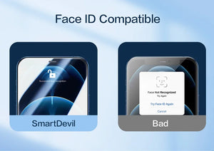 SmartDevil 2/3 pcs Screen Protector HD for iPhone 17 Pro max 17 Air 16 Anti-fingerprint Tempered Glass Film for iPhone 16 Pro 15