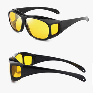 VICKICOCO night vision glasses for women, 3-piece set, with light, stylish frame and clear lenses in a compact design.