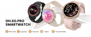 Hot Trend Vault Anyloop smartwatch for women with 1.27-inch display, fitness tracker, customizable faces, call notifications for iPhone Android