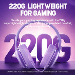 Picun G1 2.4GHz Gaming Wireless Headset 3D Surround Sound Spatial Audio ENC HD Mic Headphones for Gamer Lightweight PS5 PC Phone