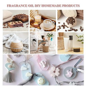 Set of six 10ml EUQEE fragrance oil bottles for men and women from Hot Trend Vault, displayed with colorful packaging.