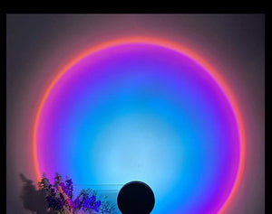LED Sunset Lamp Nightlights USB Projector Birthday Party Decoration Mood Lights For Bedroom Living Room Wall Photography