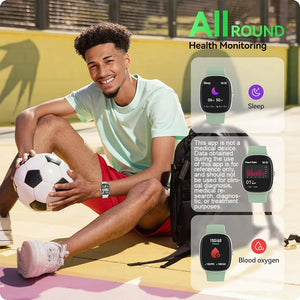 Smart Watches for Men Women Sleep Tracking, 46mm 1.3oz Step Calorie Counter Fitness Watch Activity Trackers Pedometer forAndro