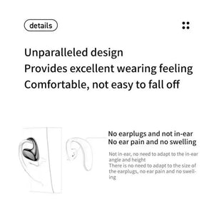 For Xiaomi 5.1 Air Conduction Bluetooth Headphones Noise Reduction Sports Waterproof Wireless Earphones Ear Hooks Headsets INMAS