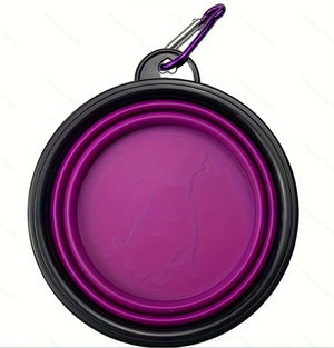 Reusable silicone pet can lid for dogs, BPA-free and durable, shown on a can in a natural setting.