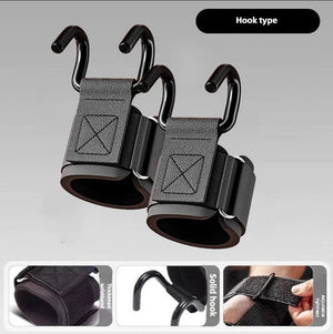 Hot Trend Vault LINGPENG weight lifting hook grips with wrist wraps, durable pro-grade lifting accessories for strength training.