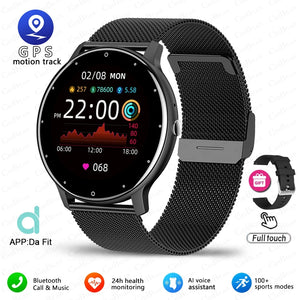 Ultra-light men's fitness smart watch with full touch screen, heart rate monitor, Bluetooth calling, by Hot Trend Vault.