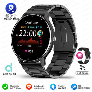 Hot Trend Vault men's smart watch with full touch screen, fitness tracker, heart rate monitor, Bluetooth calling, ultra-light accessory.