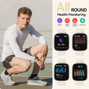 Smart Watches for Men Women Sleep Tracking, 46mm 1.3oz Step Calorie Counter Fitness Watch Activity Trackers Pedometer forAndro