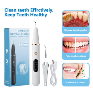 Hot Trend Vault Hailicare ultrasonic dental scaler for home use, removing calculus, stains, tartar, and whitening teeth.