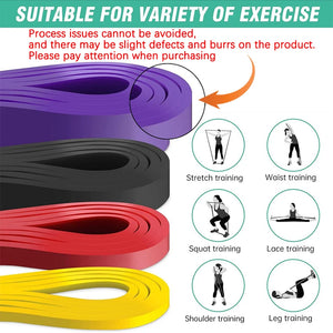 Resistance Band Set Pull Up Assistance Bands Stretch Band Resistance Heavy Workout Exercise for Physical Therapy Home Workouts