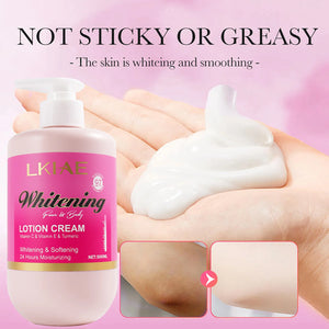 Hot Trend Vault AILKE Vitamin C Whitening Lotion for all skin types, brightening and nourishing skin in a sleek bottle.