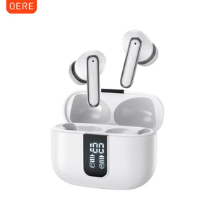 Wireless Hot Trend Vault QERE E50 Bluetooth headphones with touch display, 13mm drivers, 4 microphones, and long battery life.